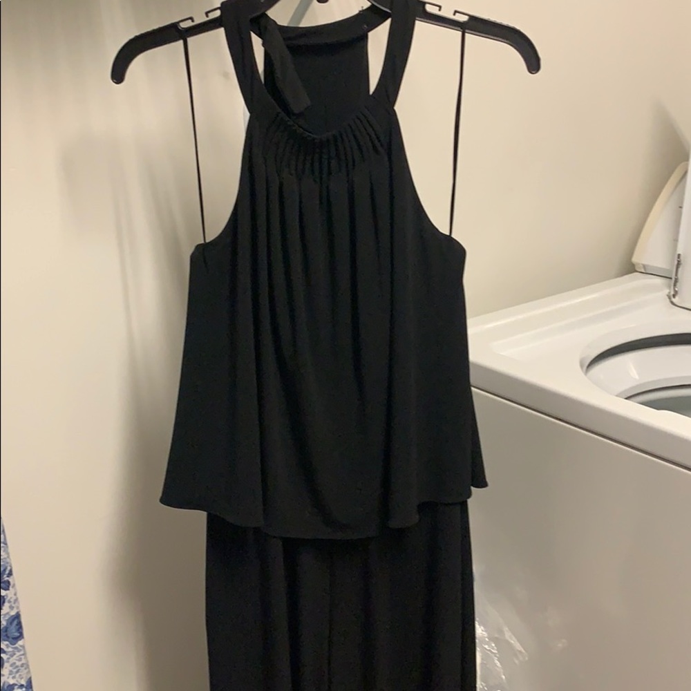 Medium Black sleeveless Limited Romper
